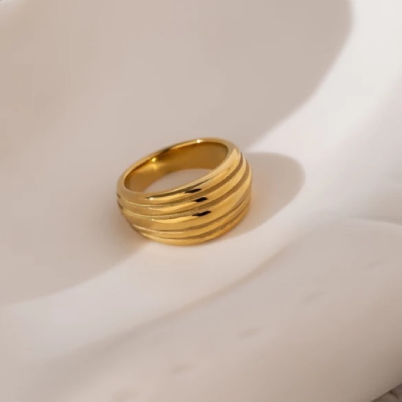 ❤️18K gold plated reeds ring - Picture 7 of 7